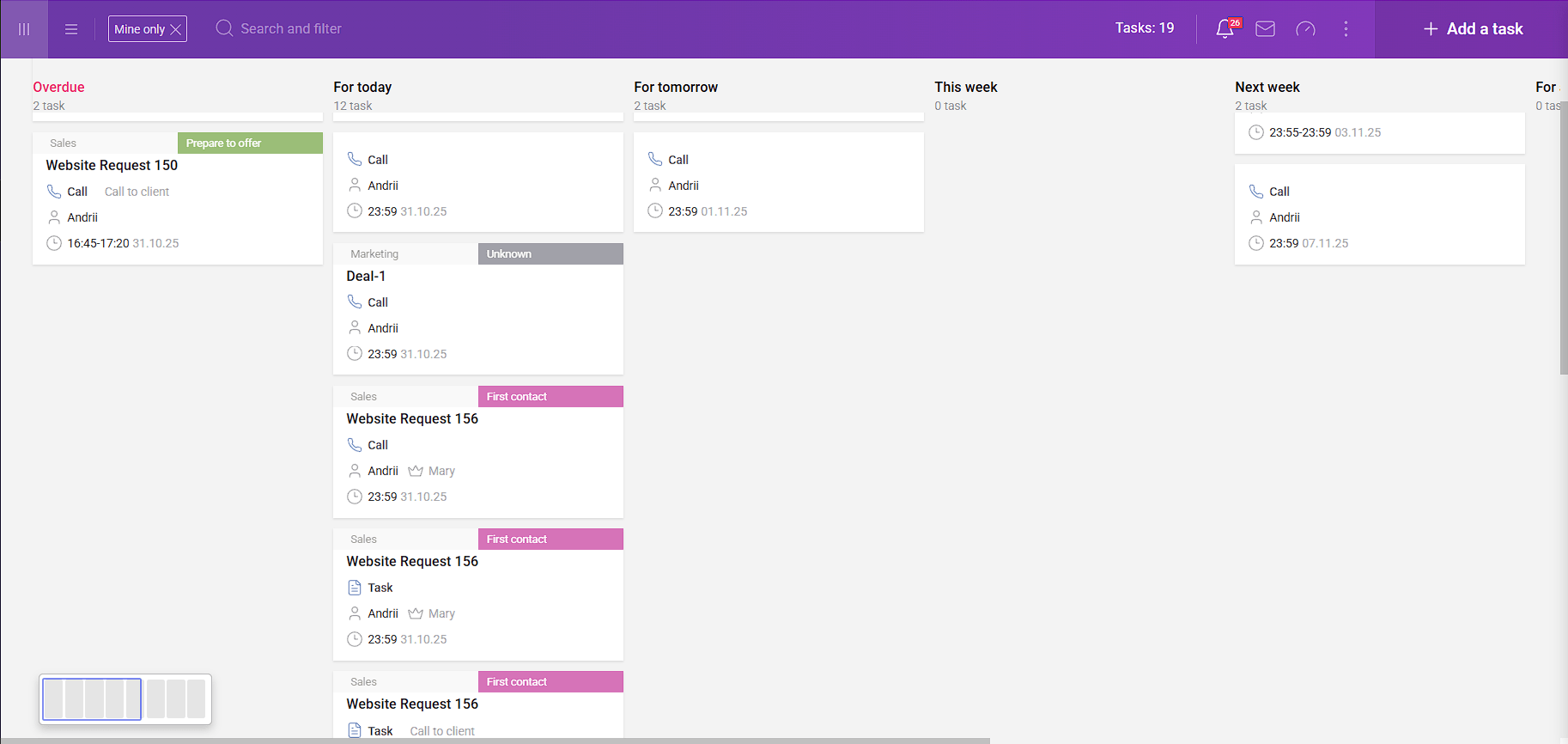 SmartCRM by Binotel product screenshot