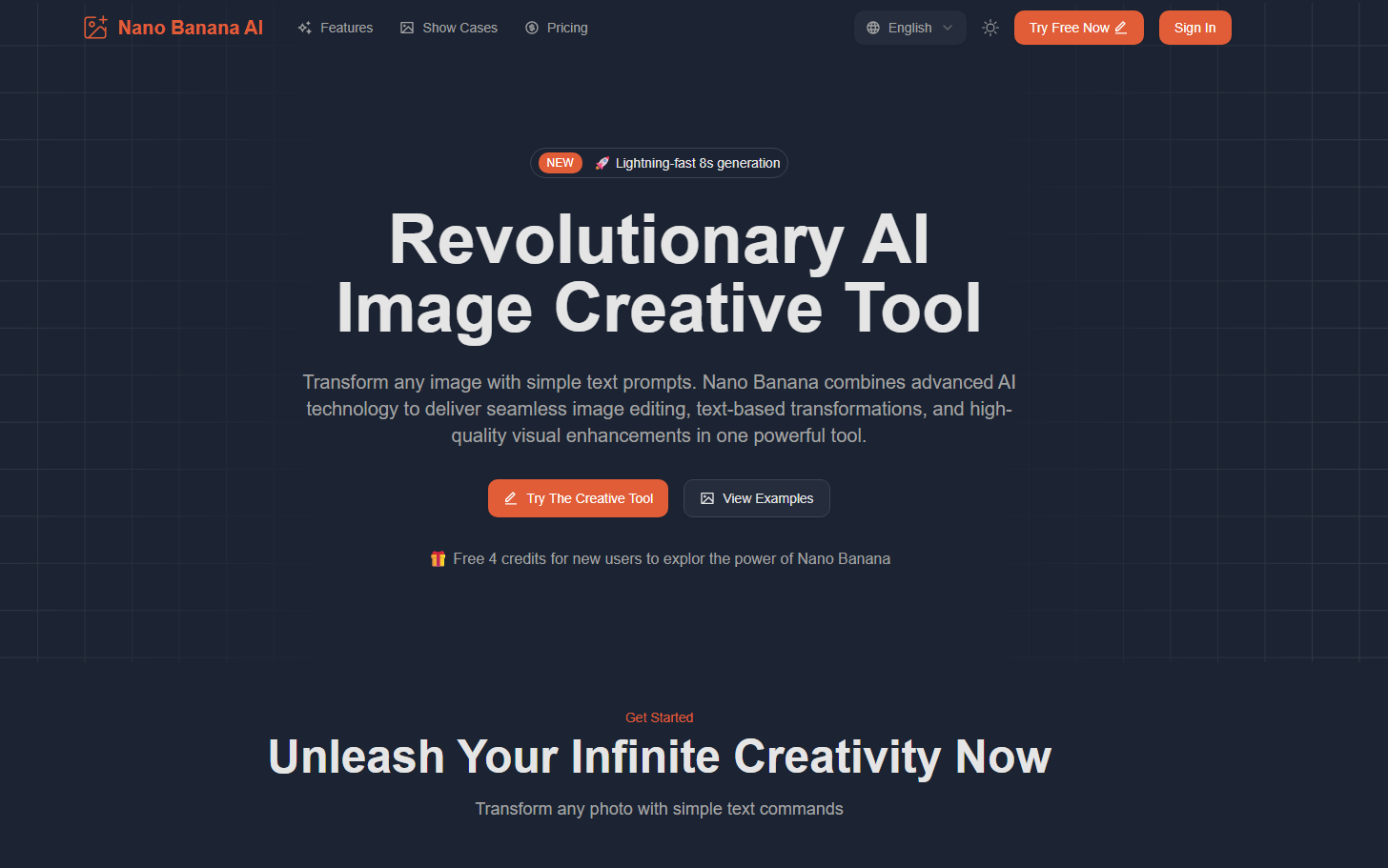 Nano Banana AI product screenshot