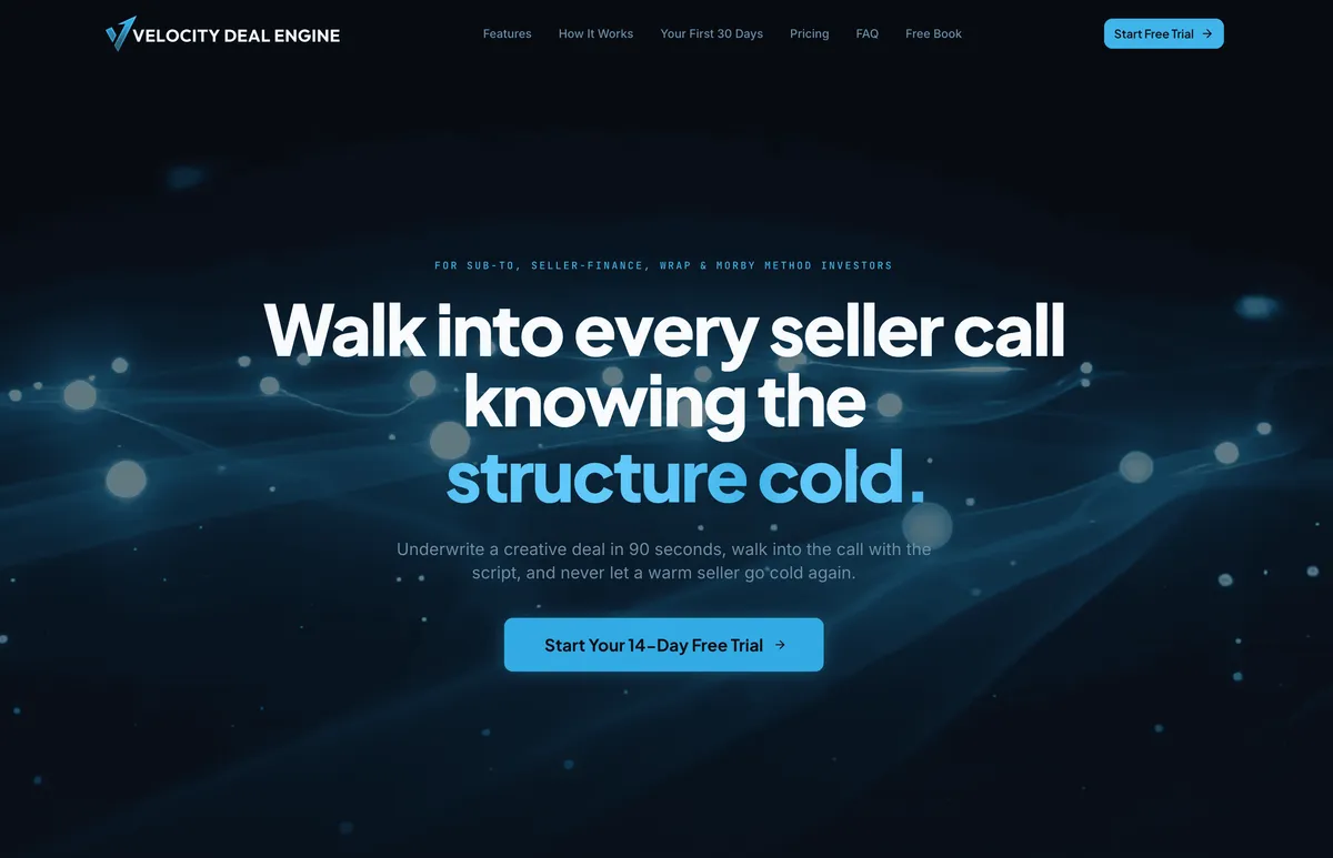 Velocity Deal Engine product screenshot