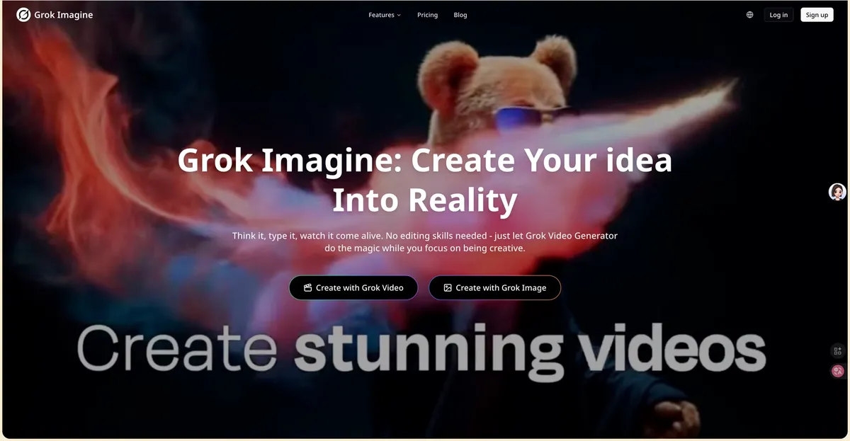 Grok Video Generator product screenshot