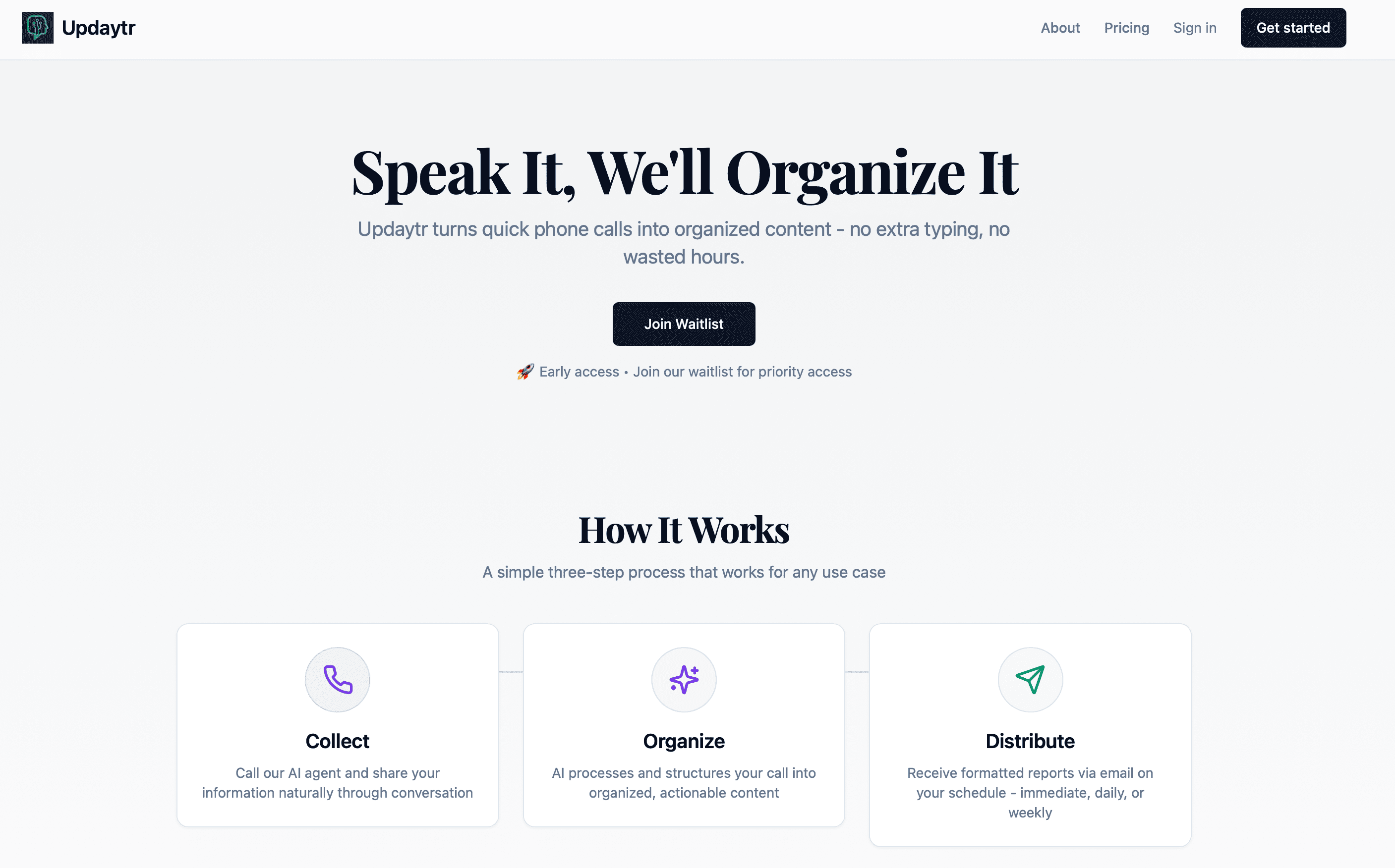 Updaytr product screenshot