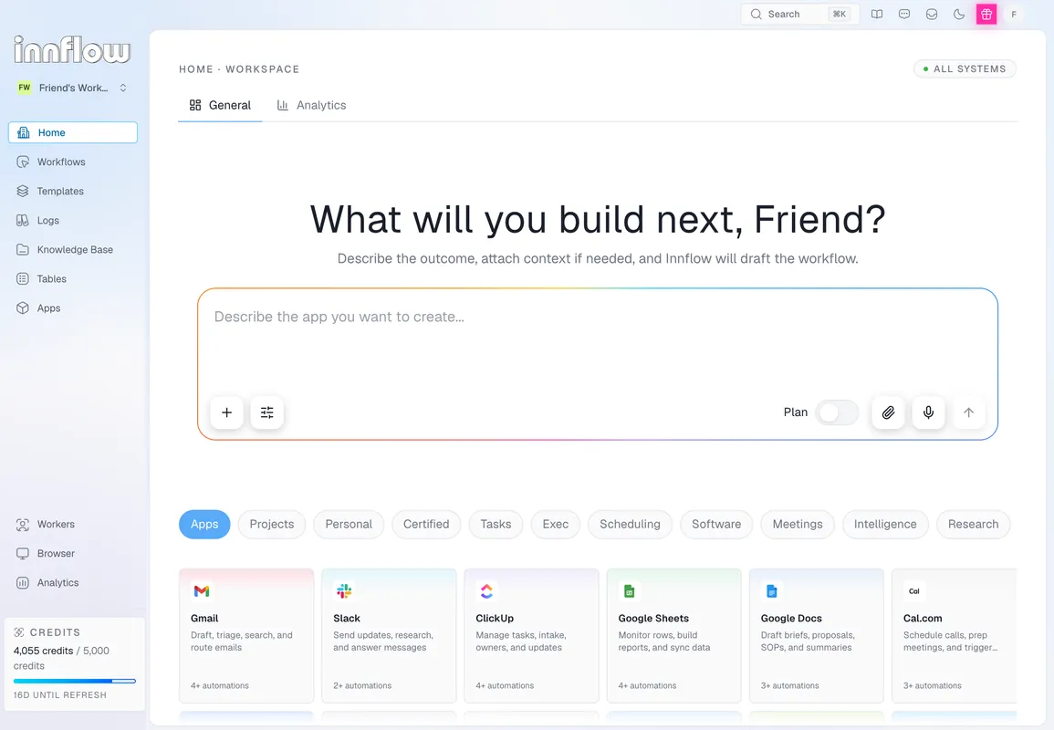 innflow product screenshot