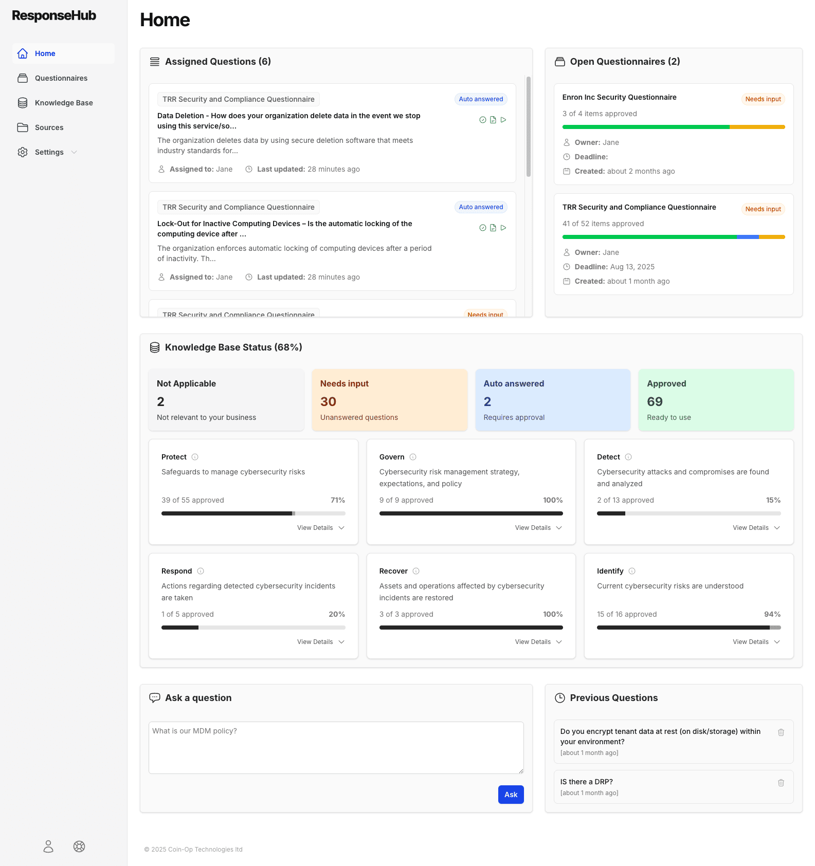 ResponseHub product screenshot