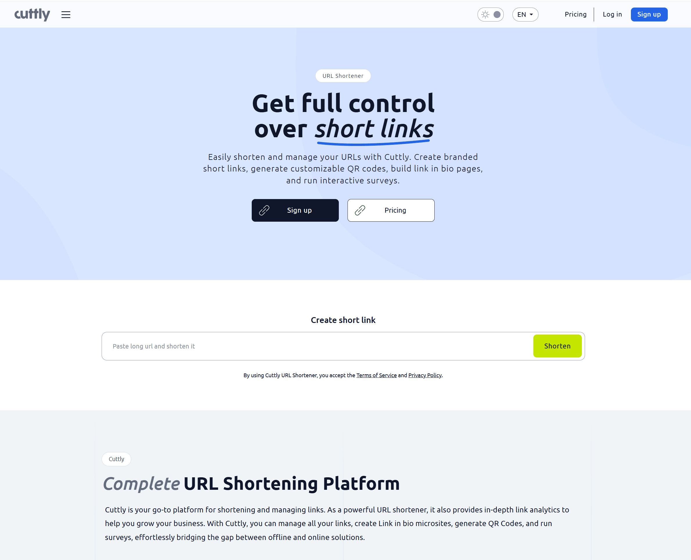 Cutt.ly - URL Shortener - Product Image