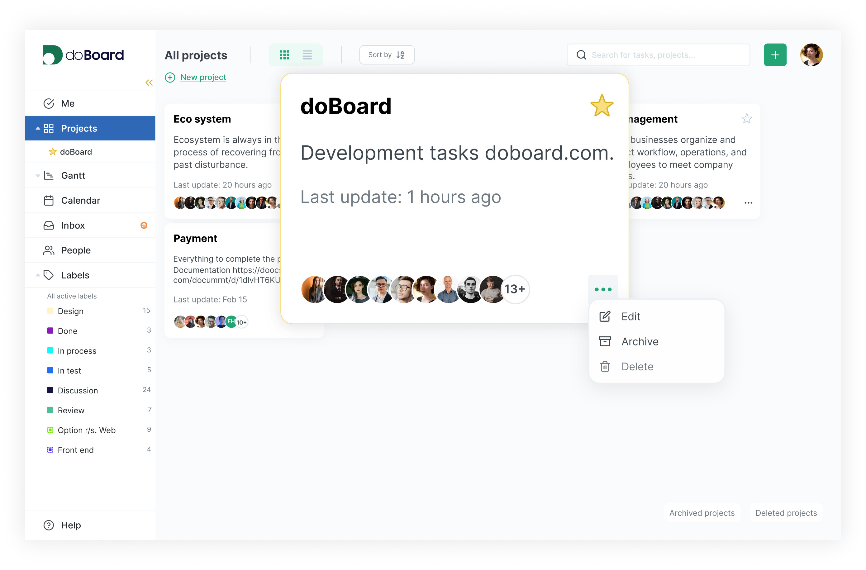 doBoard product screenshot