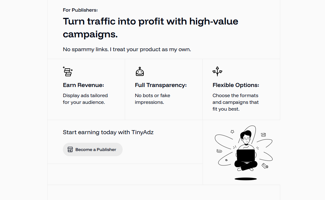 TinyAdz product screenshot