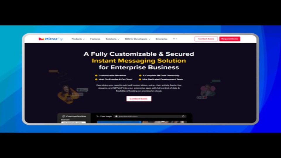 MirrorFly IM Software product screenshot