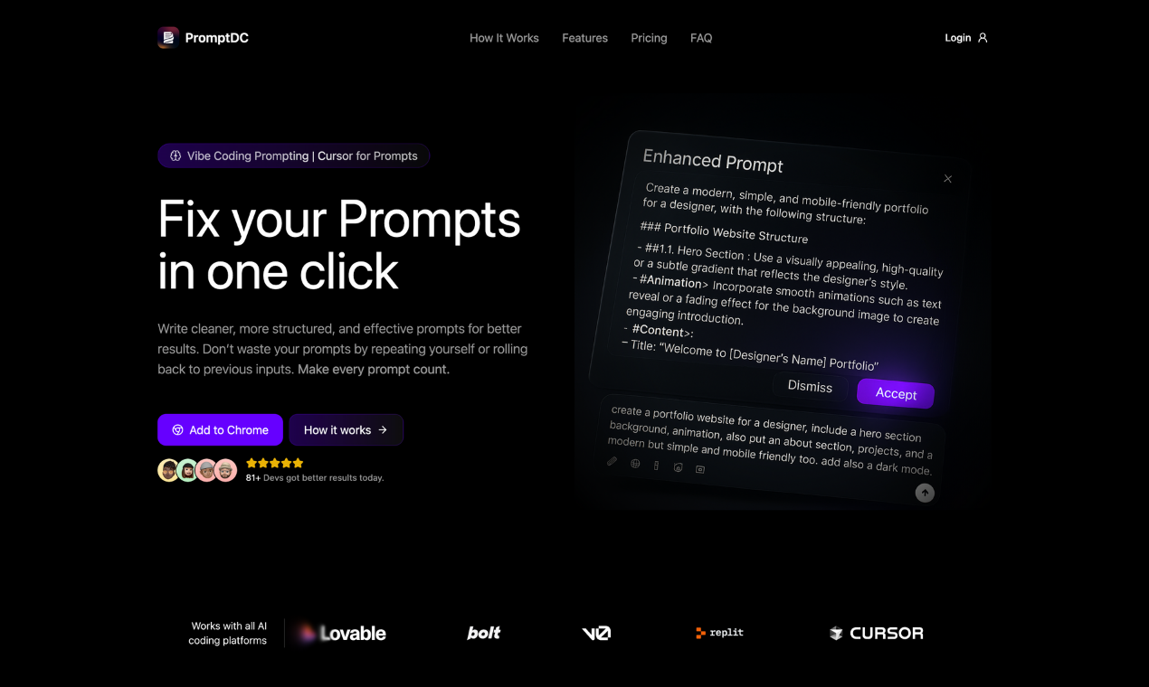 PromptDC - Cursor for Prompts - Product Image