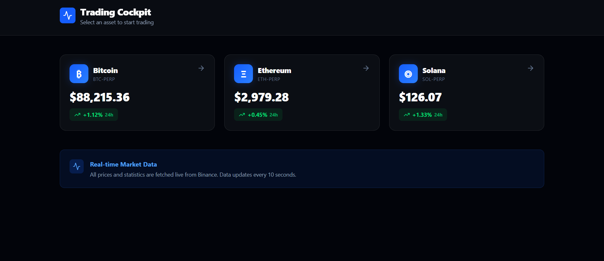 Kinetic Exchange product screenshot