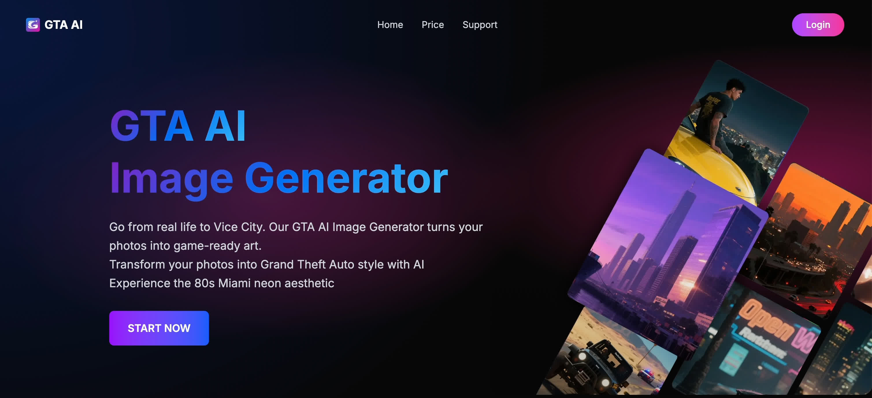 GTA AI Image Generator product screenshot