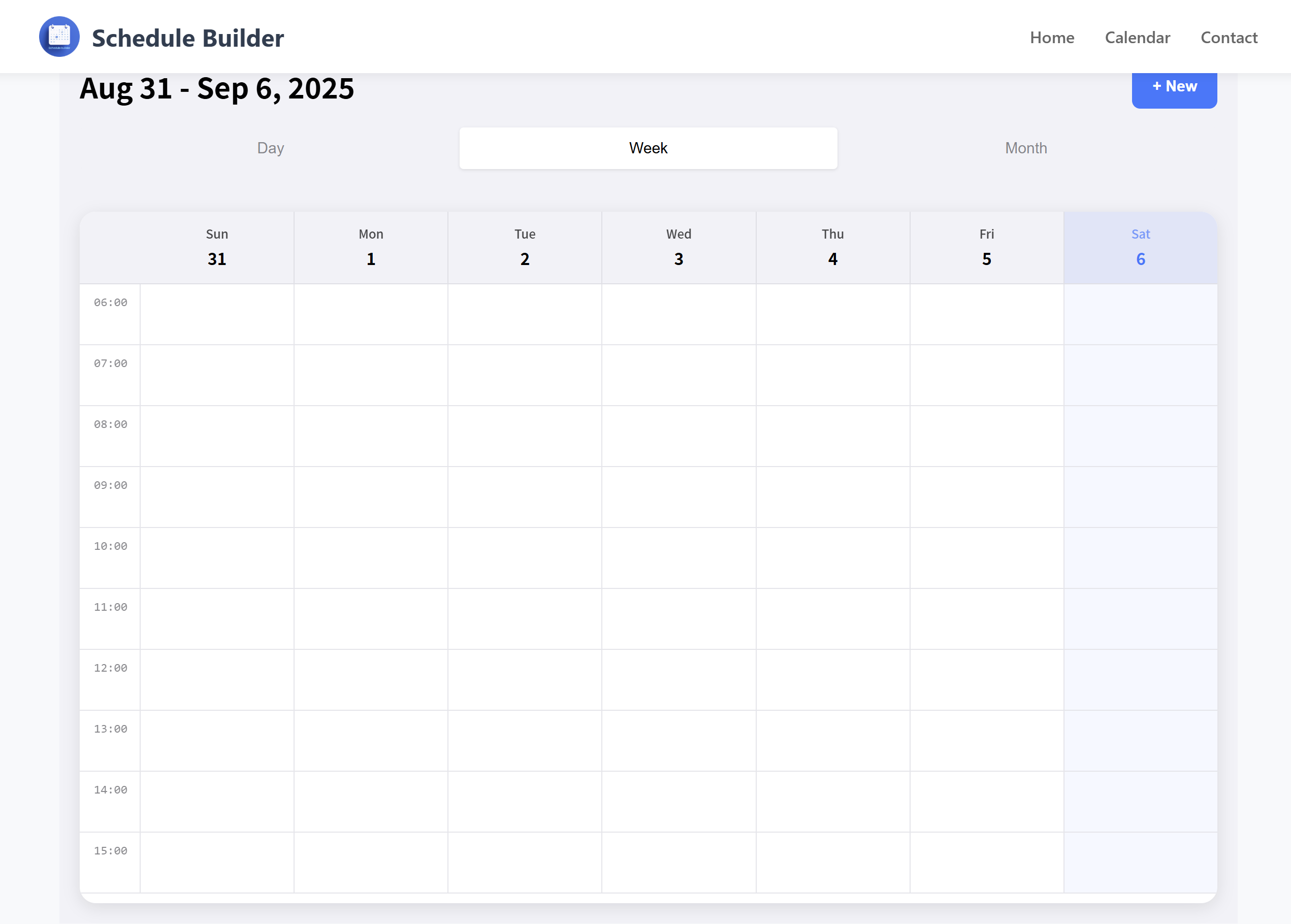 Schedule Builder product screenshot