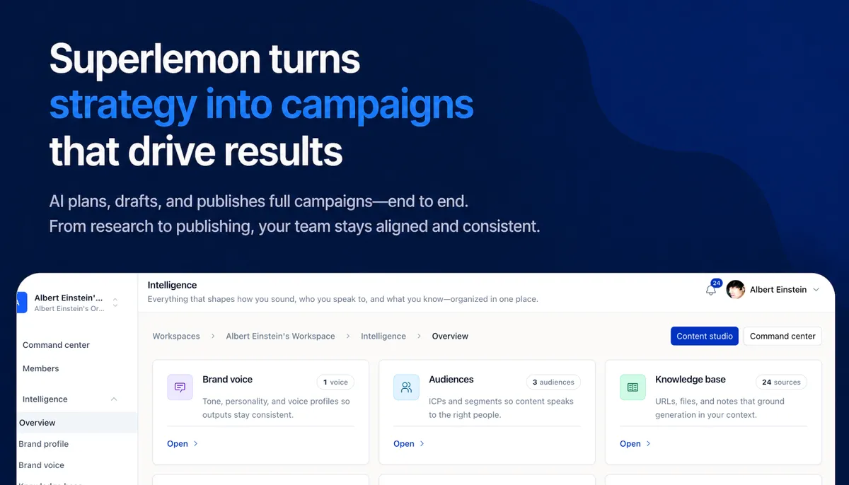 Superlemon product screenshot