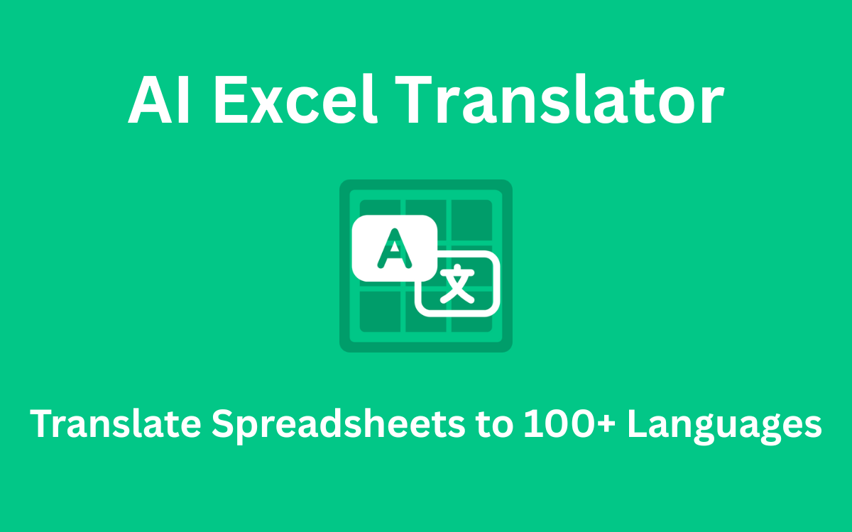 AI Excel Translator product screenshot