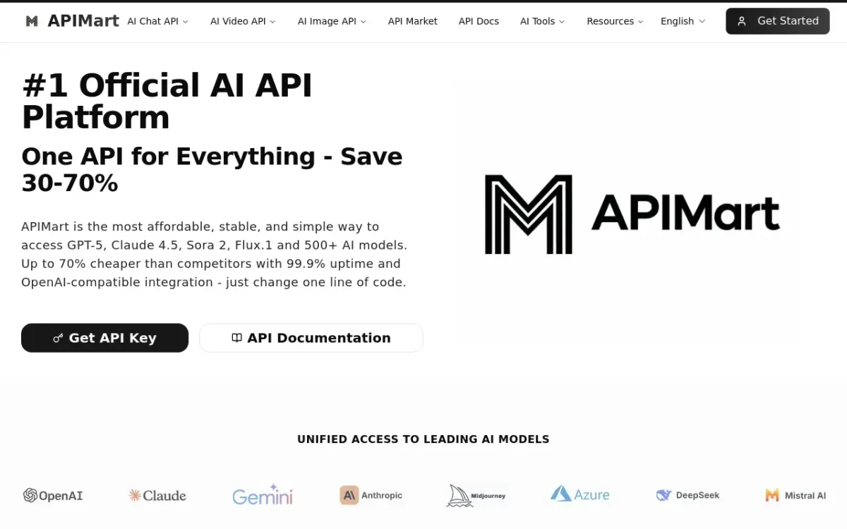 APIMart product screenshot