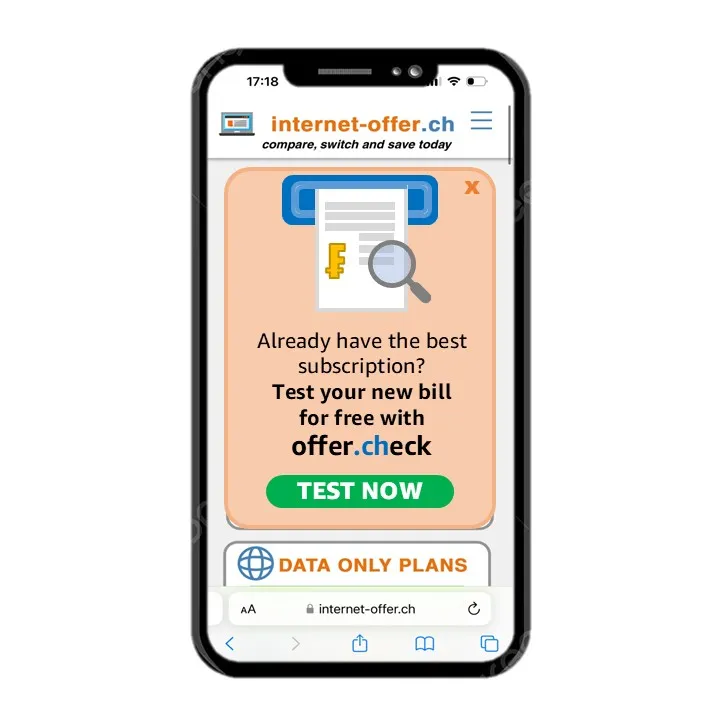 Internet-Offer product screenshot