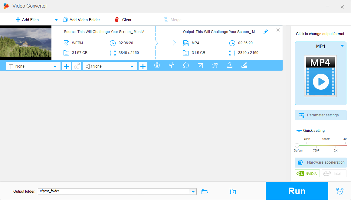Free HD Video Converter Factory product screenshot