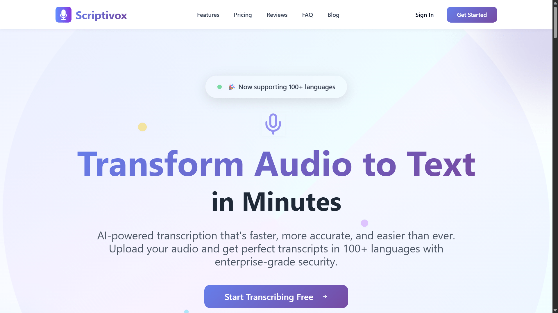 Scriptivox - AI-Powered Audio Transcription - Product Image