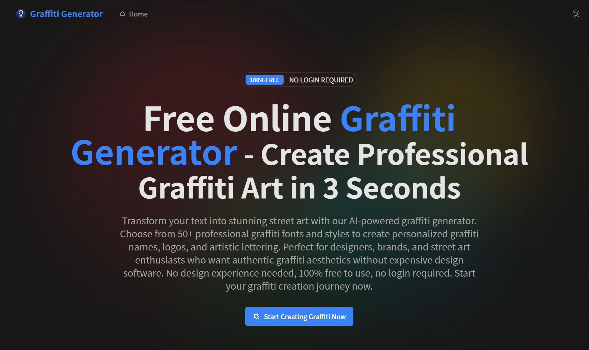 graffiti-generator product screenshot