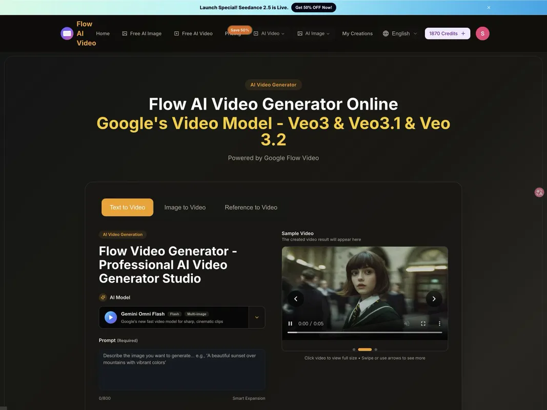 Flow AI Video product screenshot