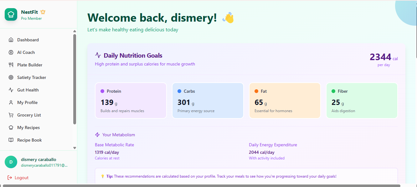 NestFit product screenshot