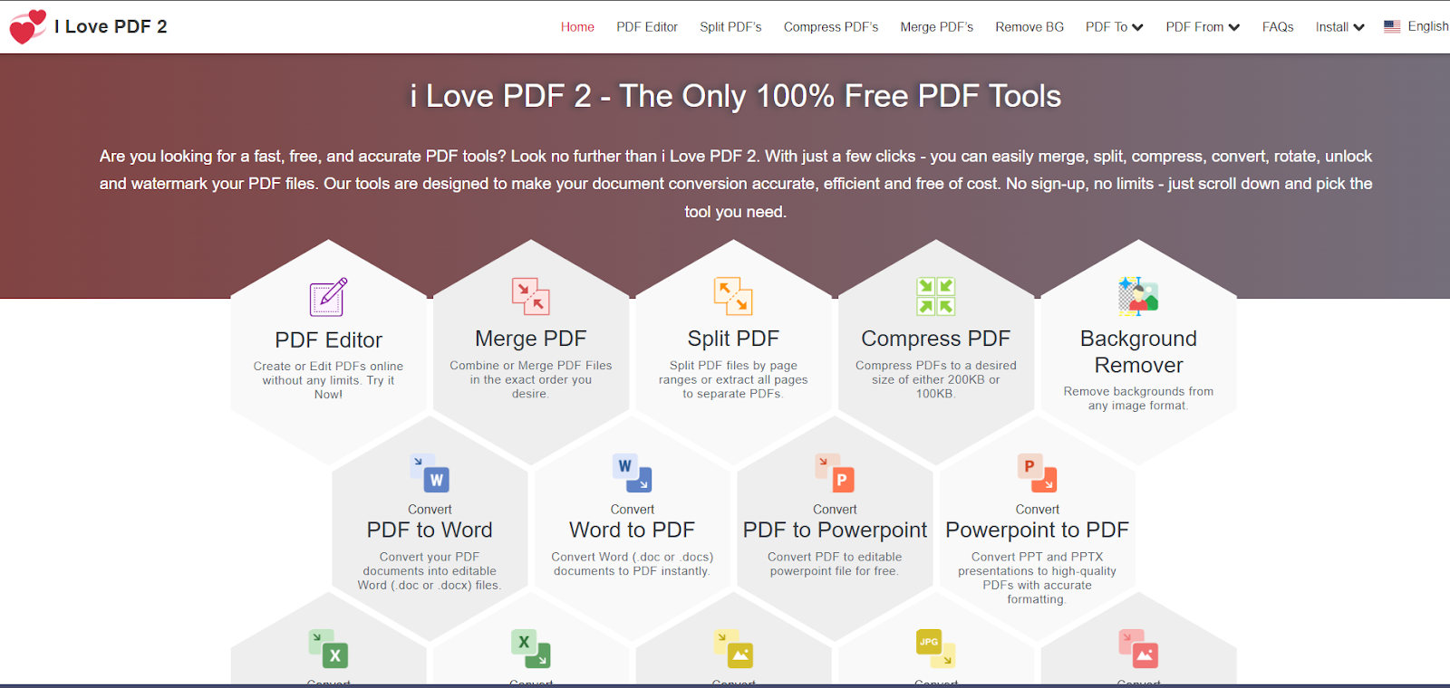 iLovePDF product screenshot