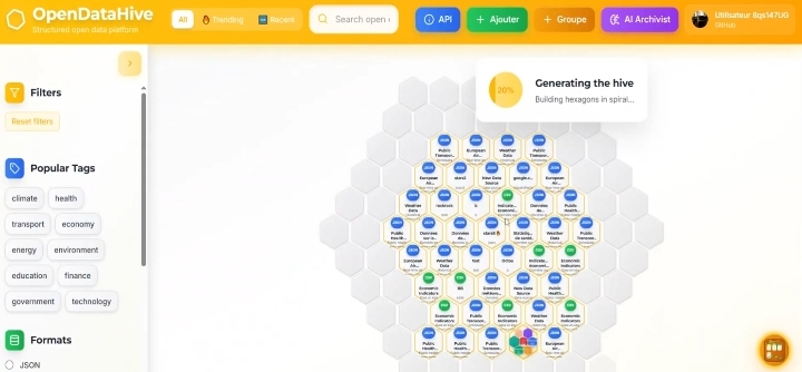 OpenDataHive product screenshot