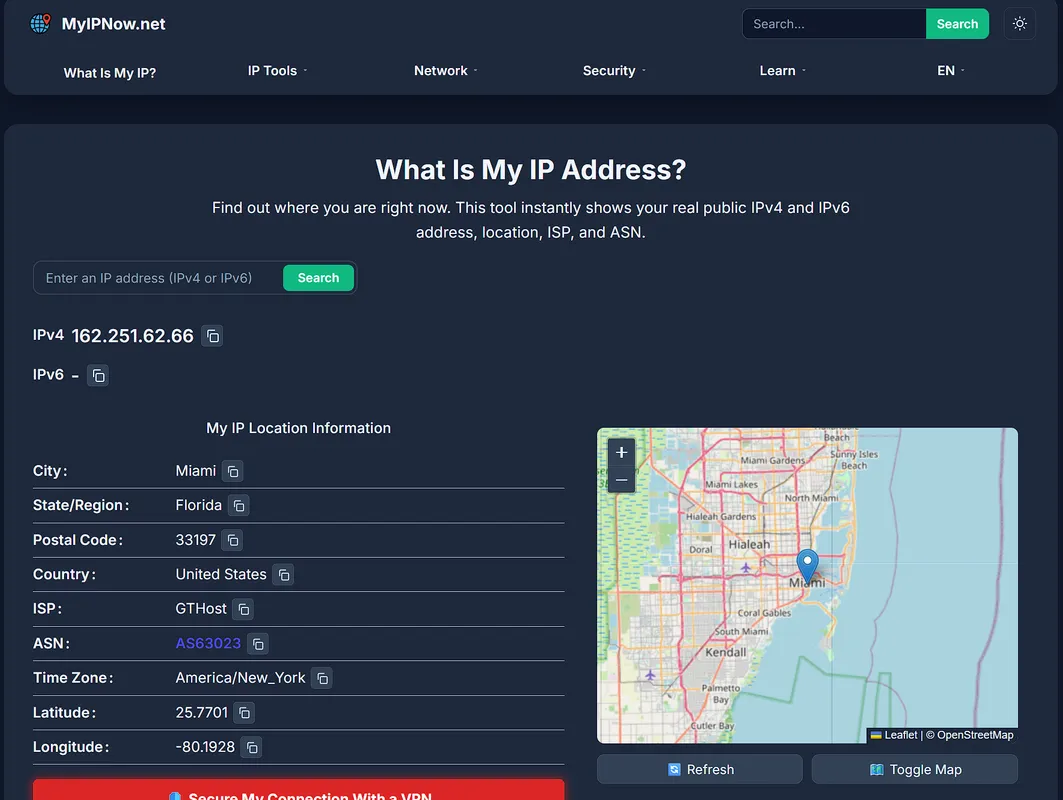 What Is My IP Address? product screenshot