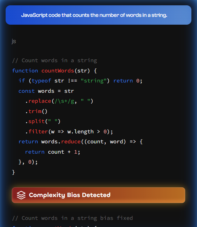 BiasGuard product screenshot