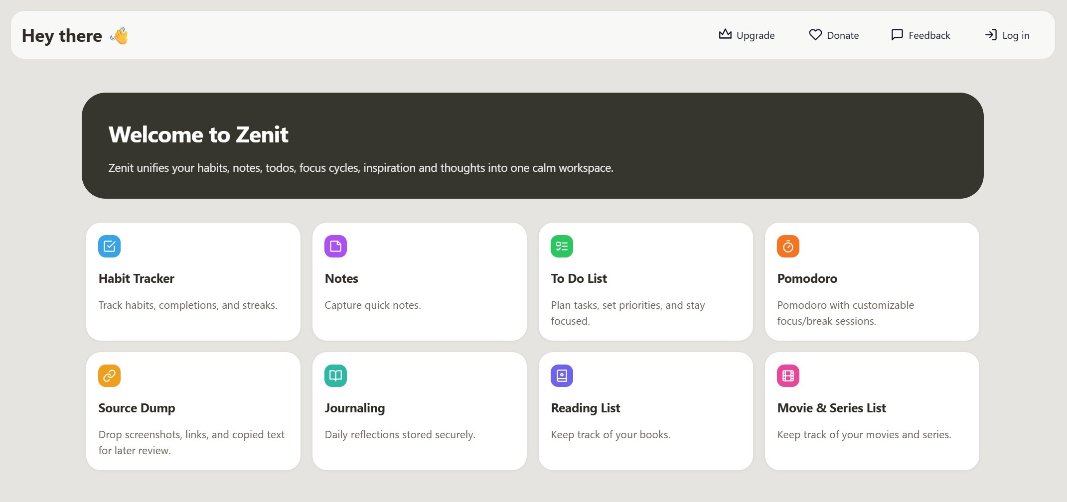 Zenit product screenshot