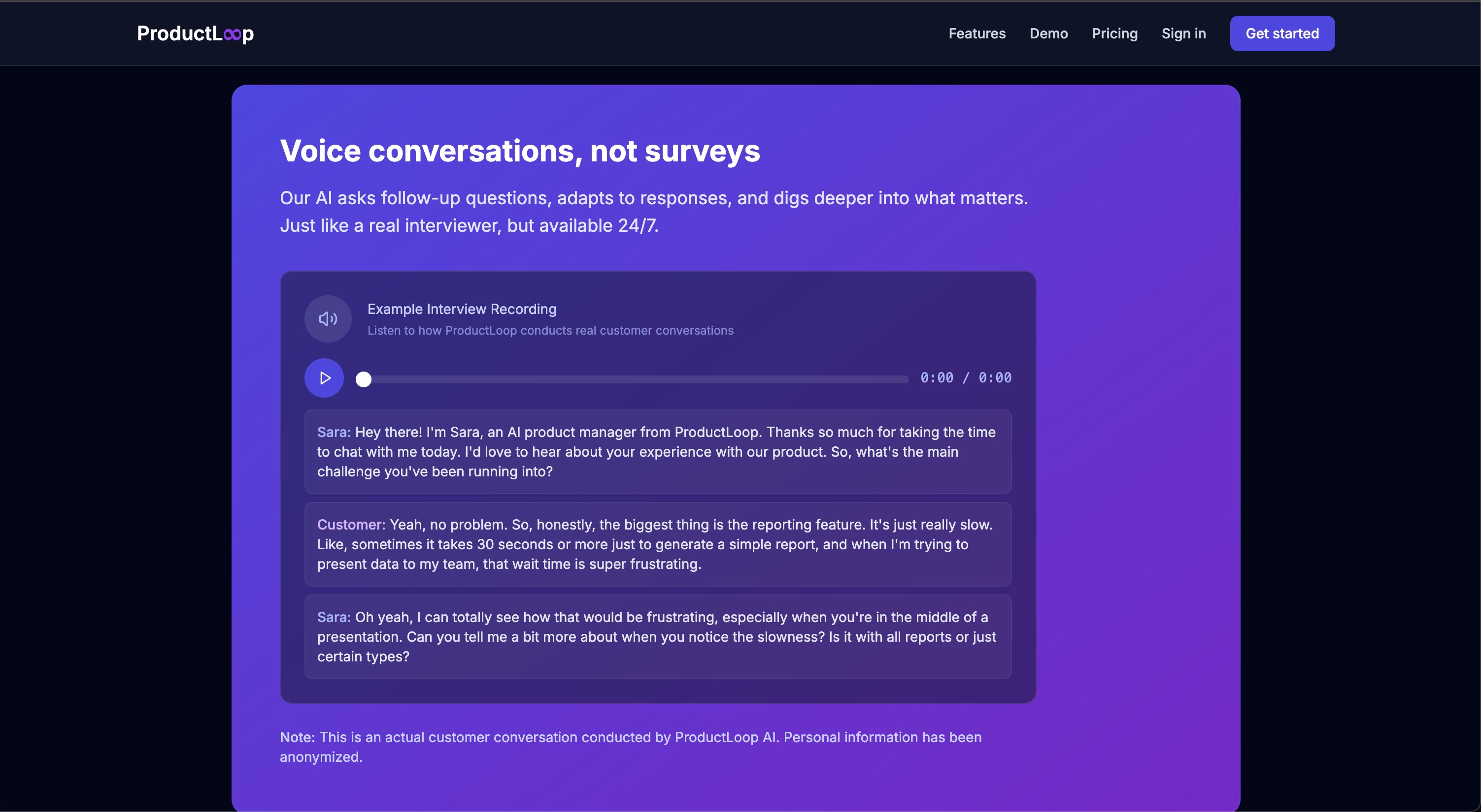 ProductLoop product screenshot