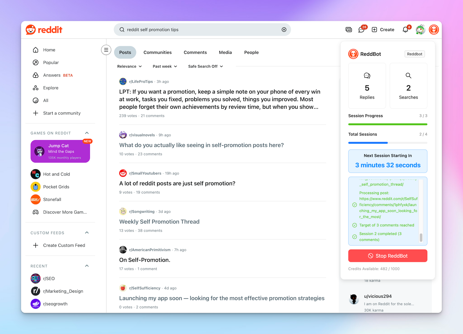 ReddBot product screenshot