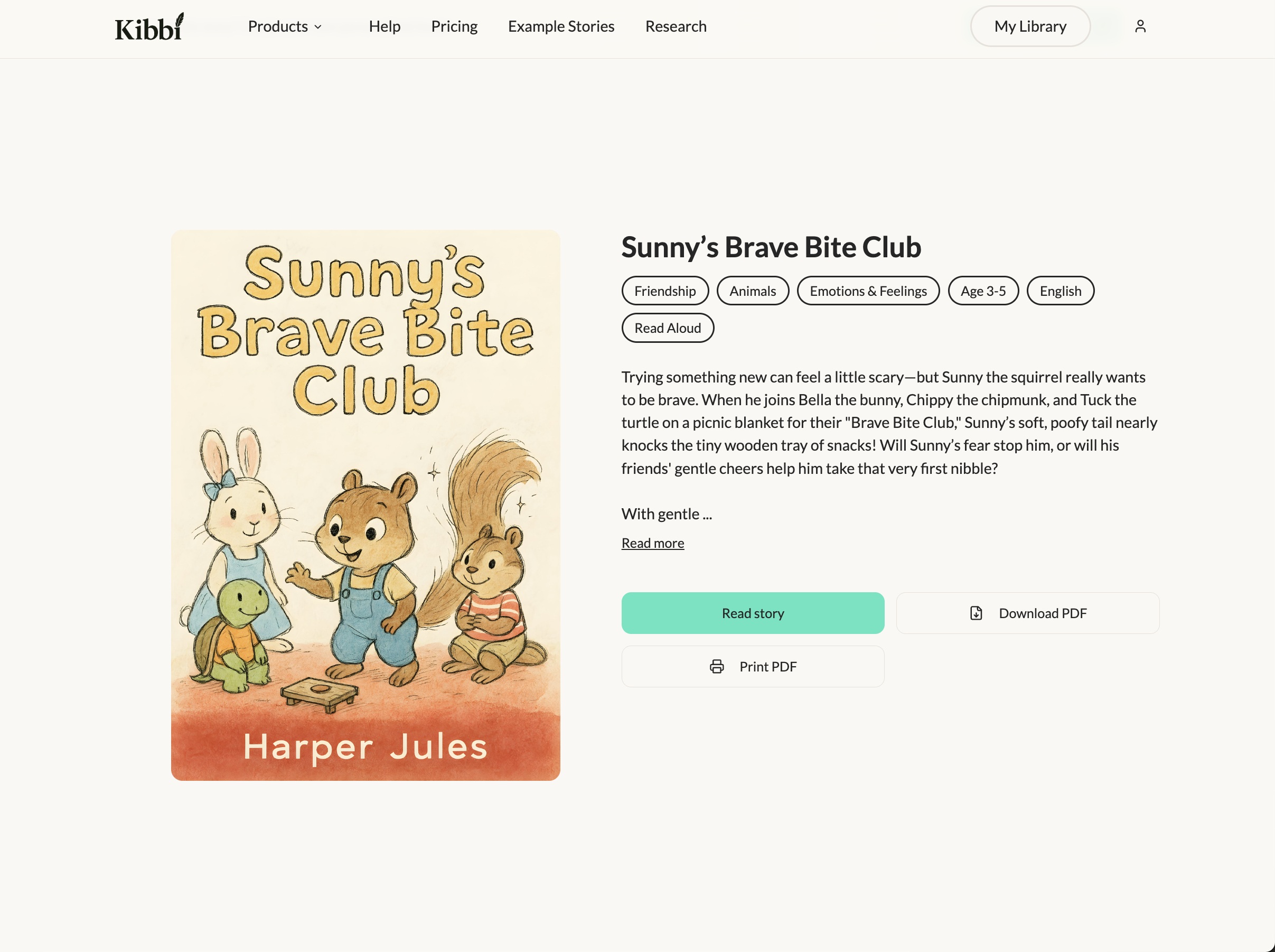 Kibbi product screenshot