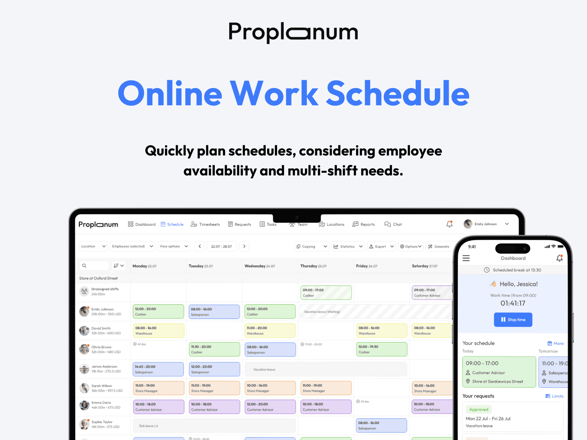 Proplanum product screenshot