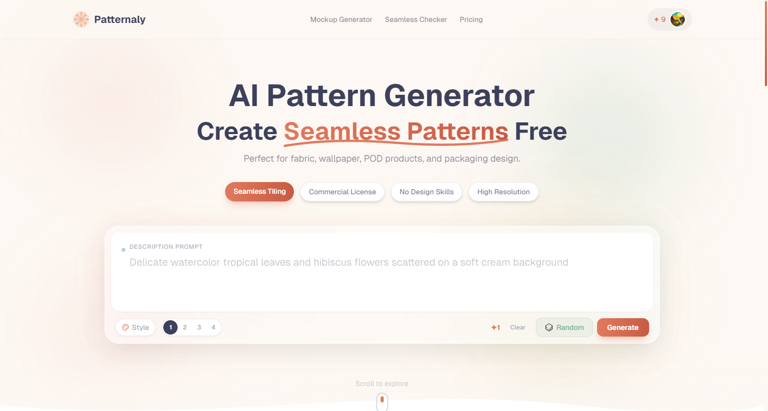 Patternaly product screenshot