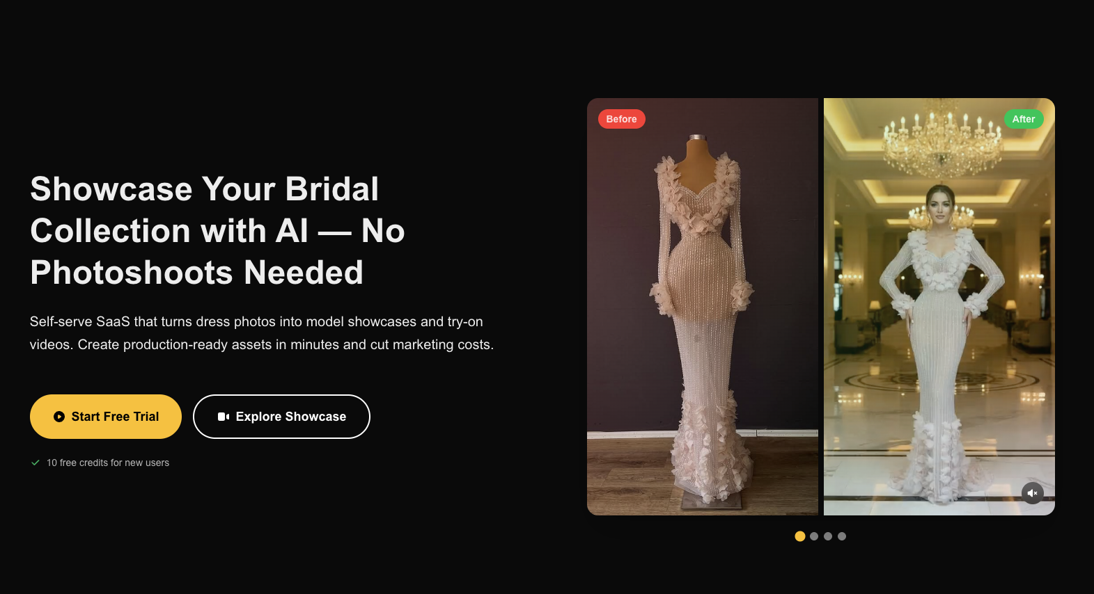 AI Wedding Dress Generator product screenshot