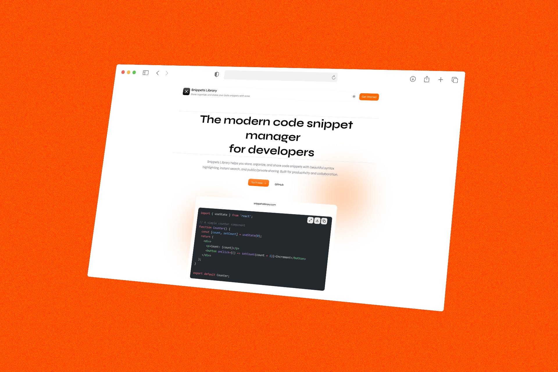 Snippets Library - Product Image