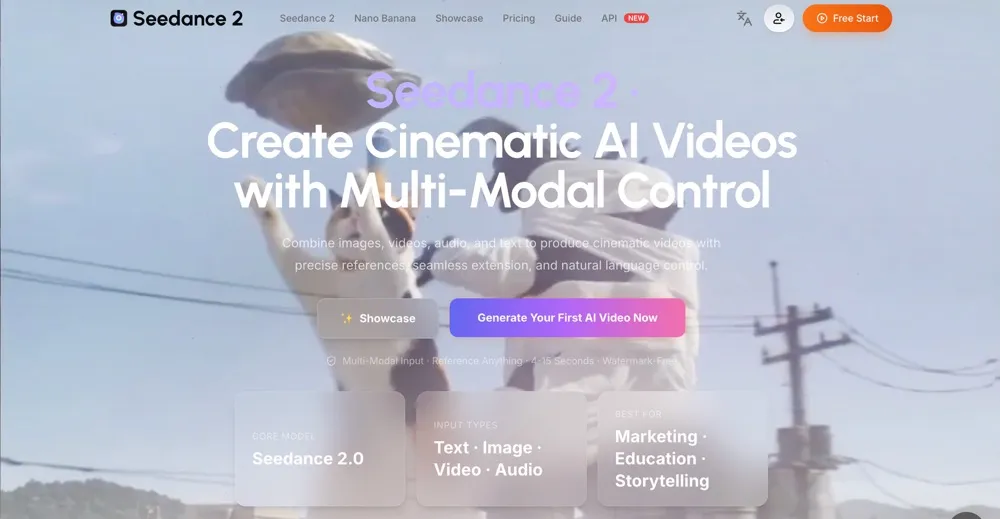 Seedance 2.5 AI Video Generator product screenshot