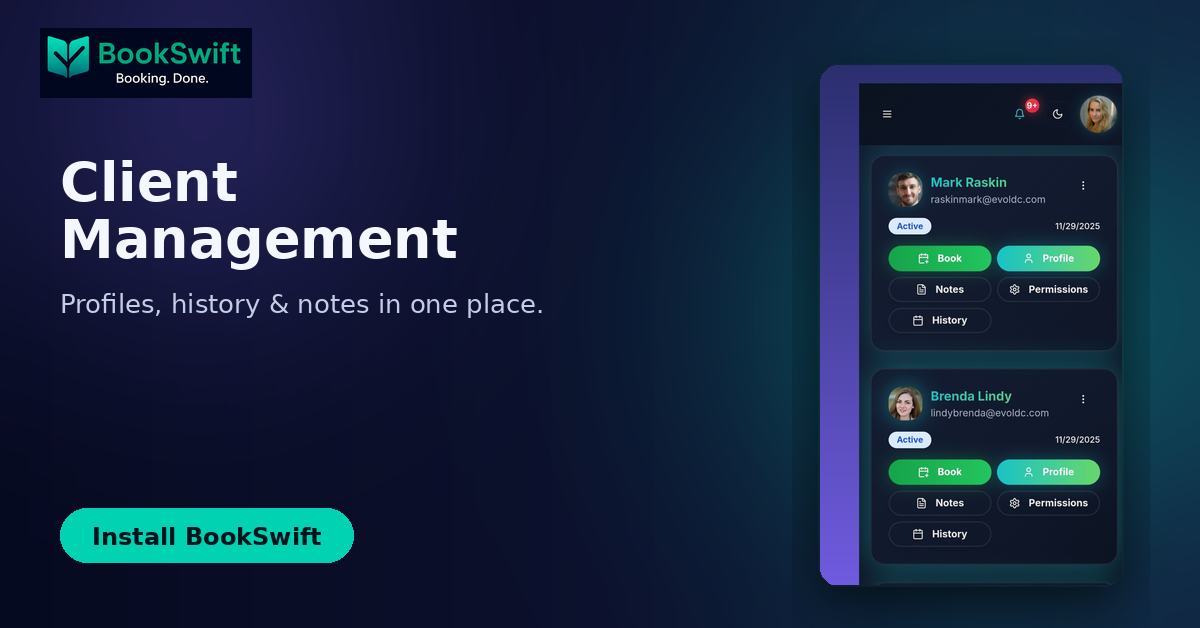 BookSwift product screenshot