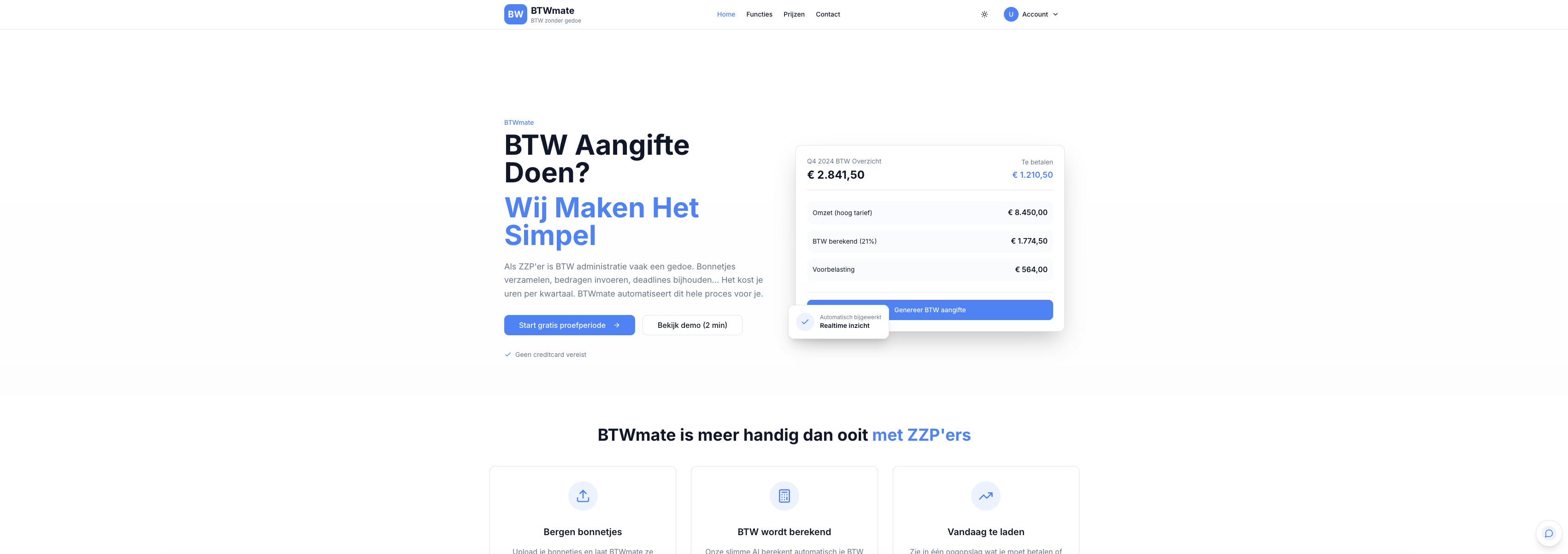 BTWmate product screenshot
