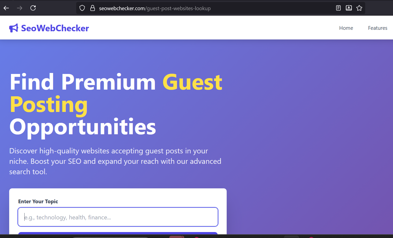 SeoWebChecker product screenshot