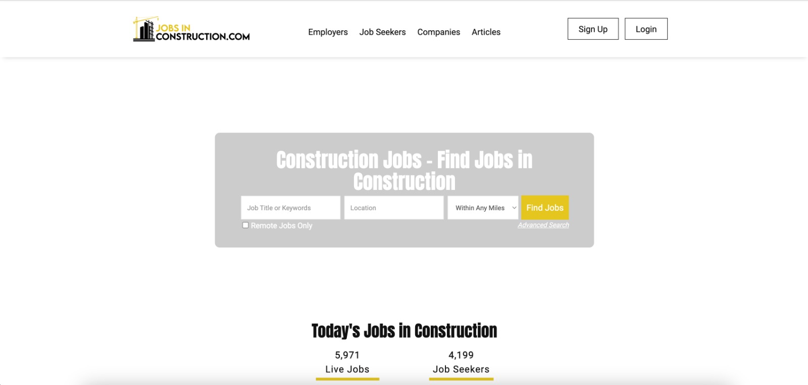 Jobs In Construction - Product Image