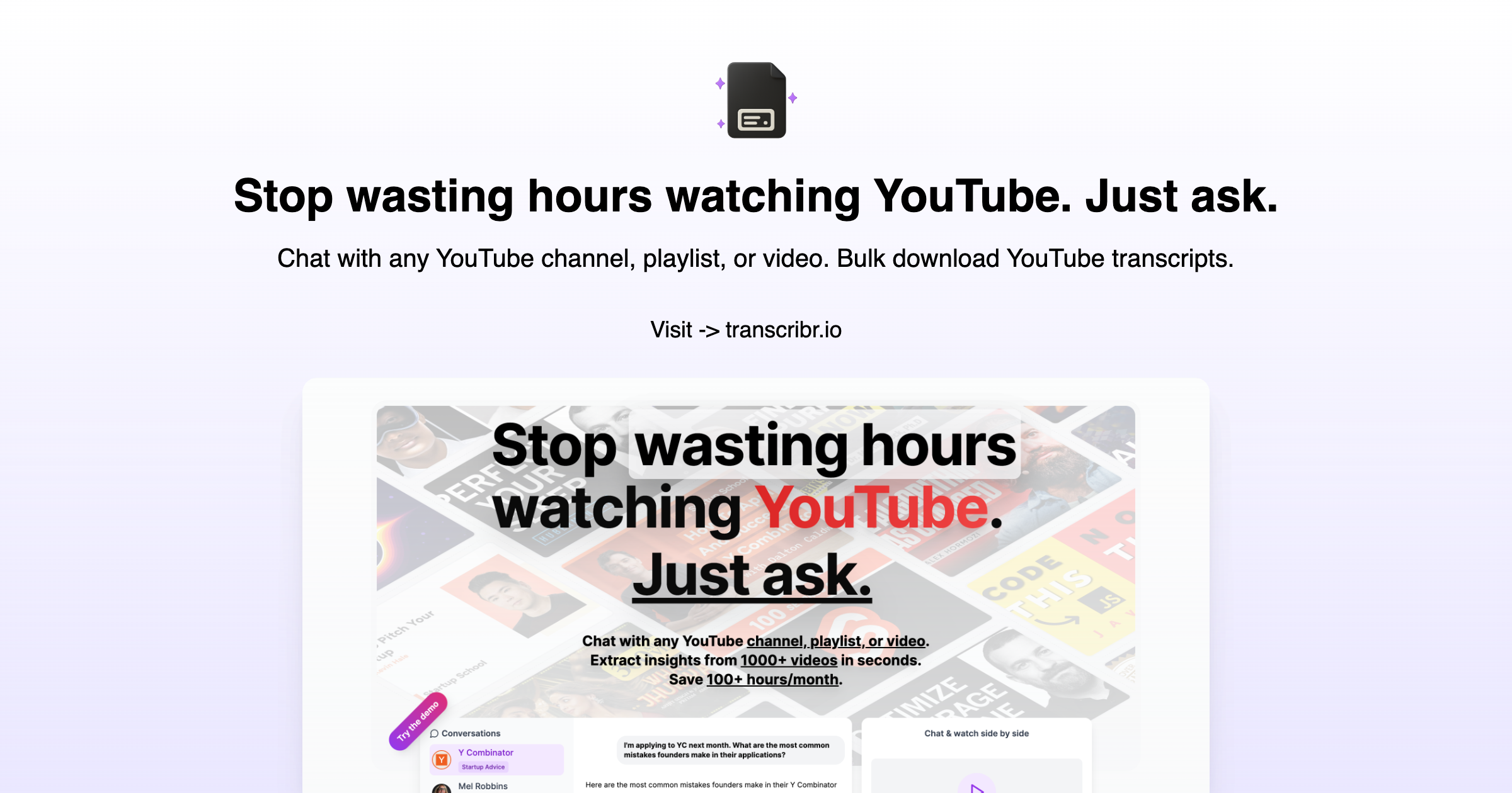 Transcribr - Product Image