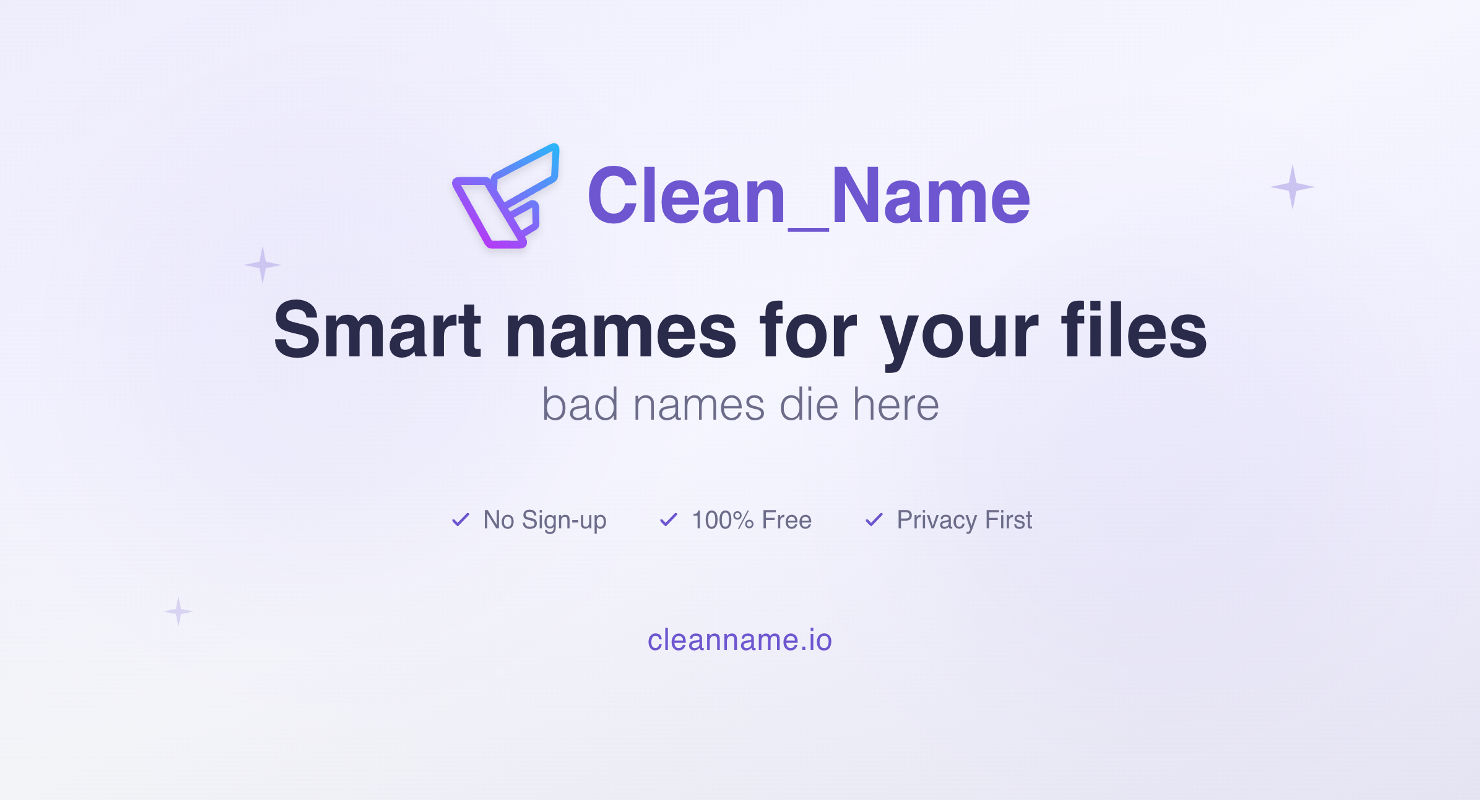 Clean_Name product screenshot