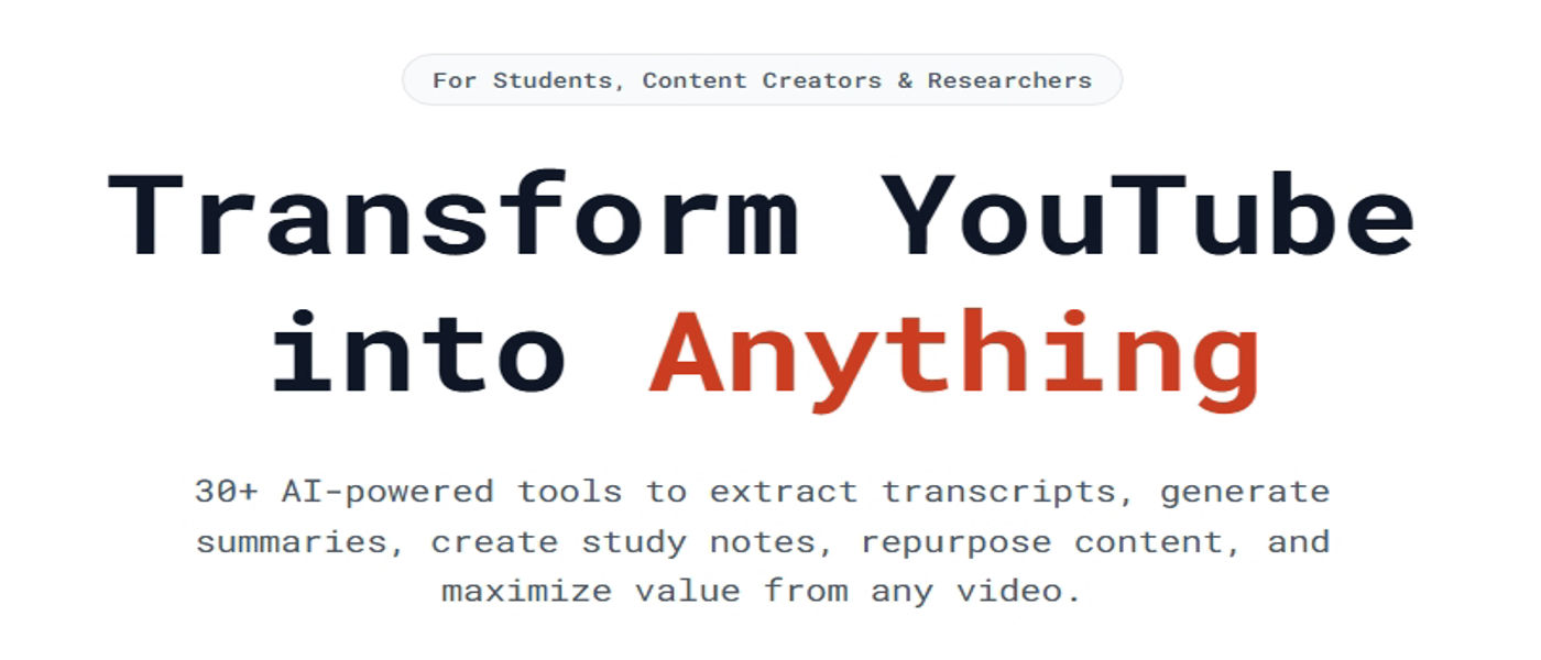 Transcriptr product screenshot