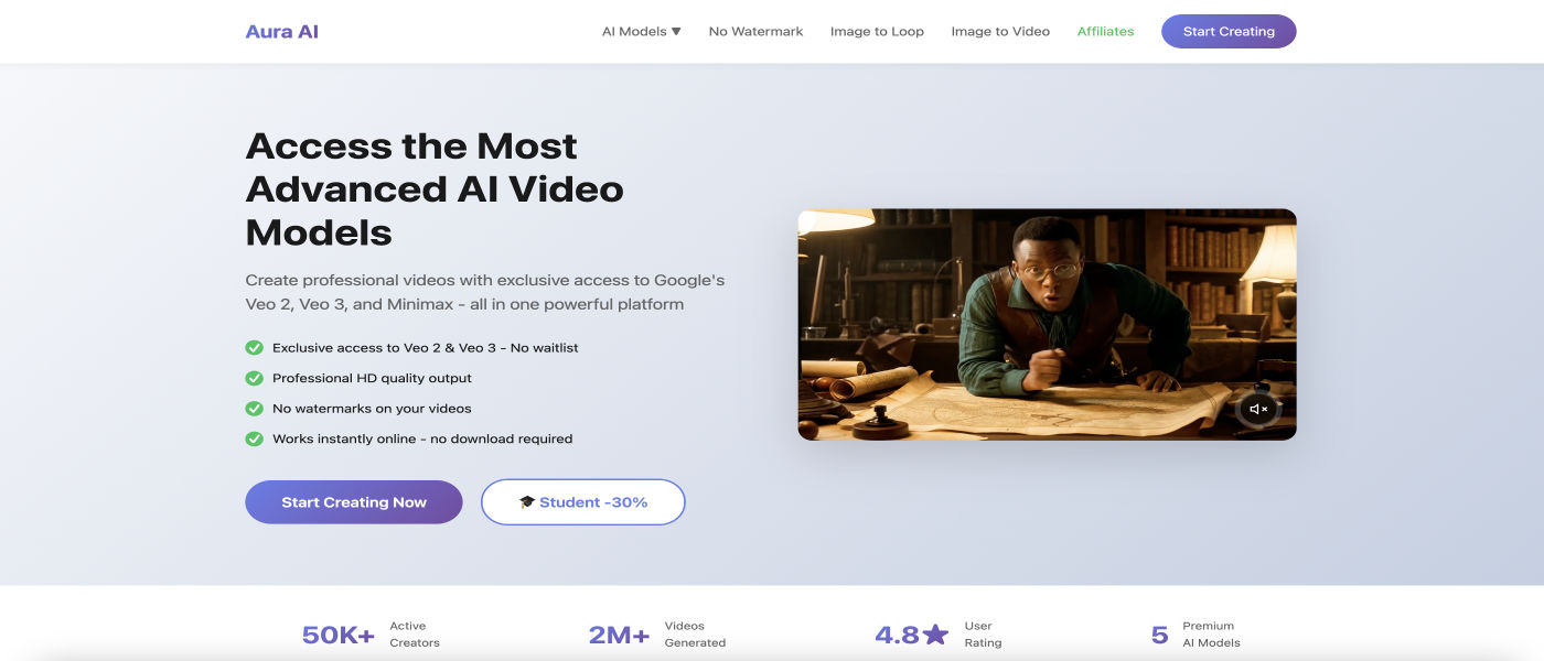 Aura AI product screenshot