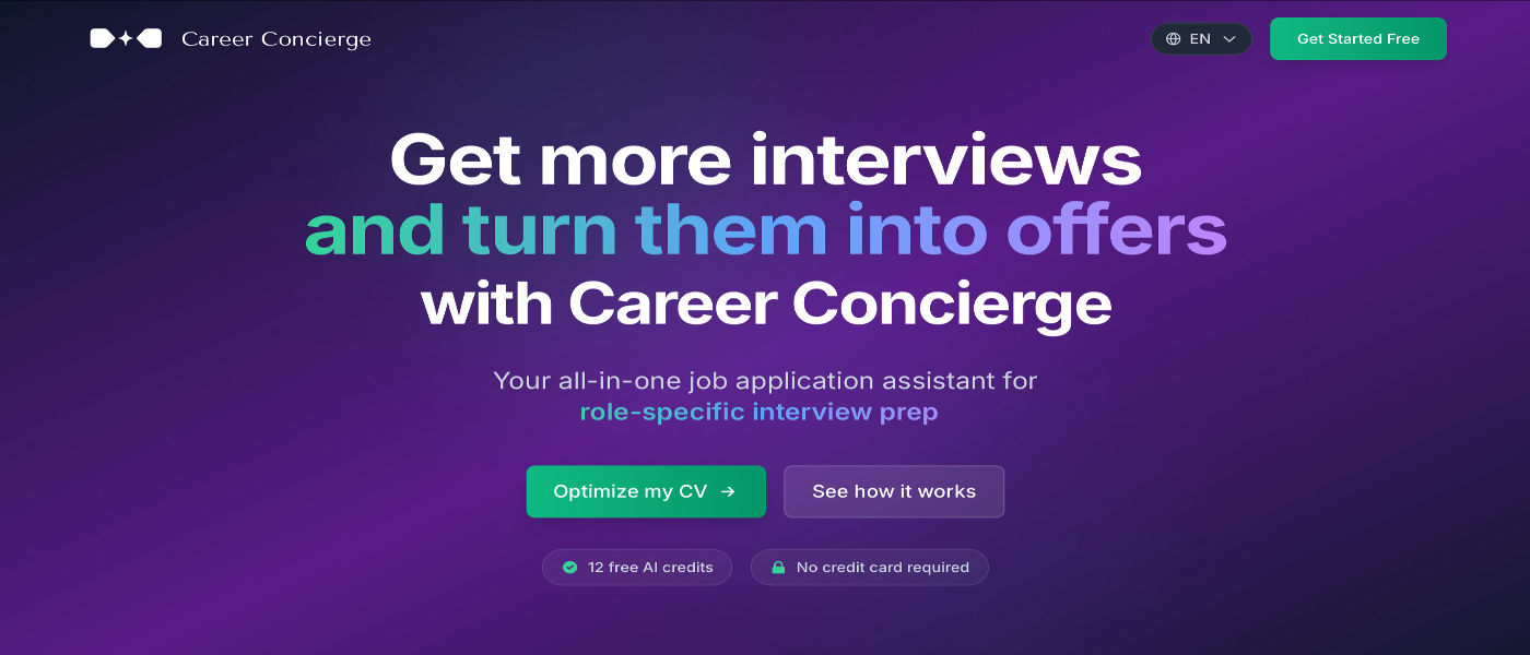 Career Concierge product screenshot