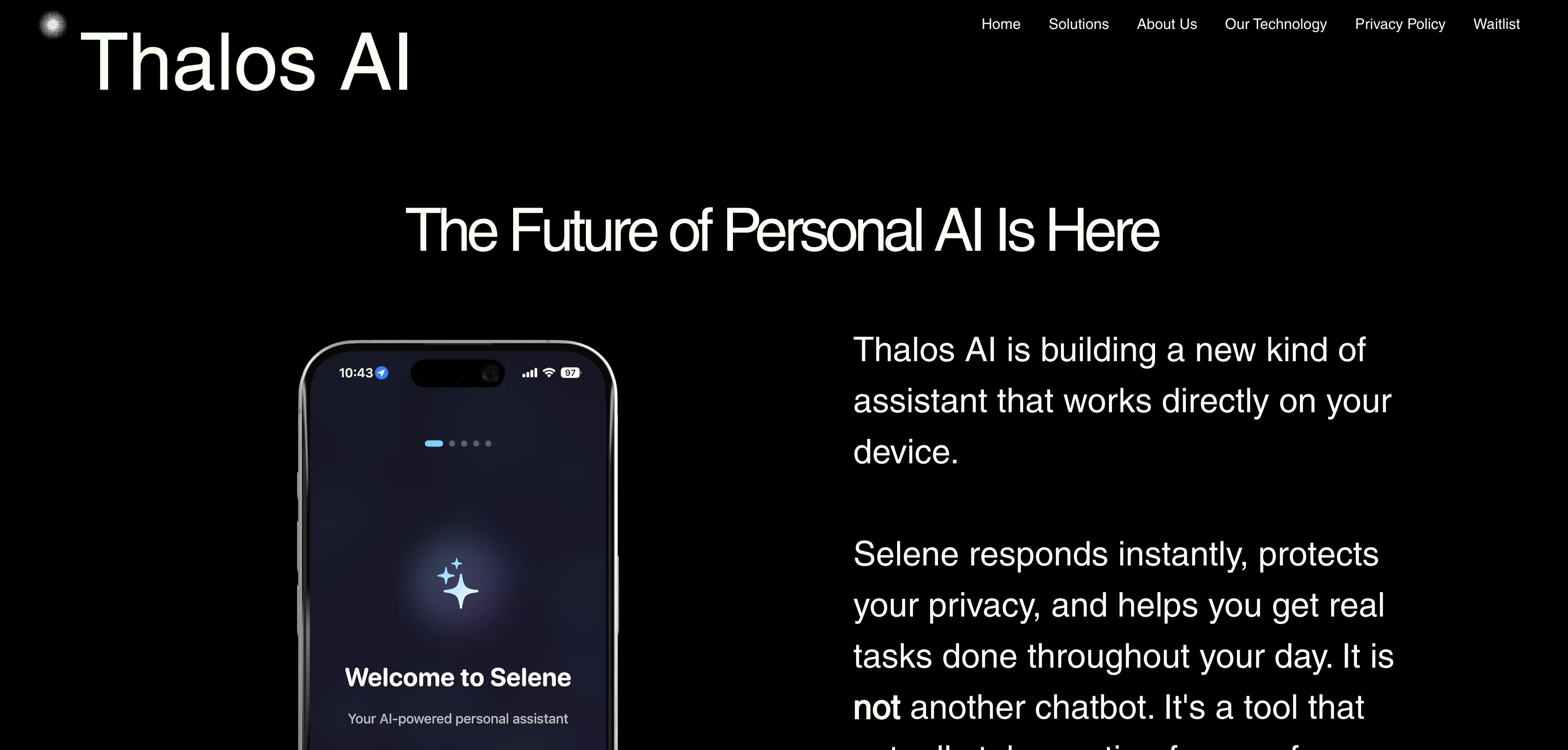 Selene product screenshot