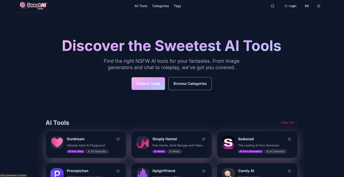 Sweet AI Tools product screenshot