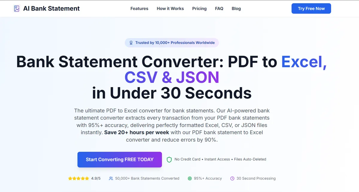 Bank Statement Converter product screenshot