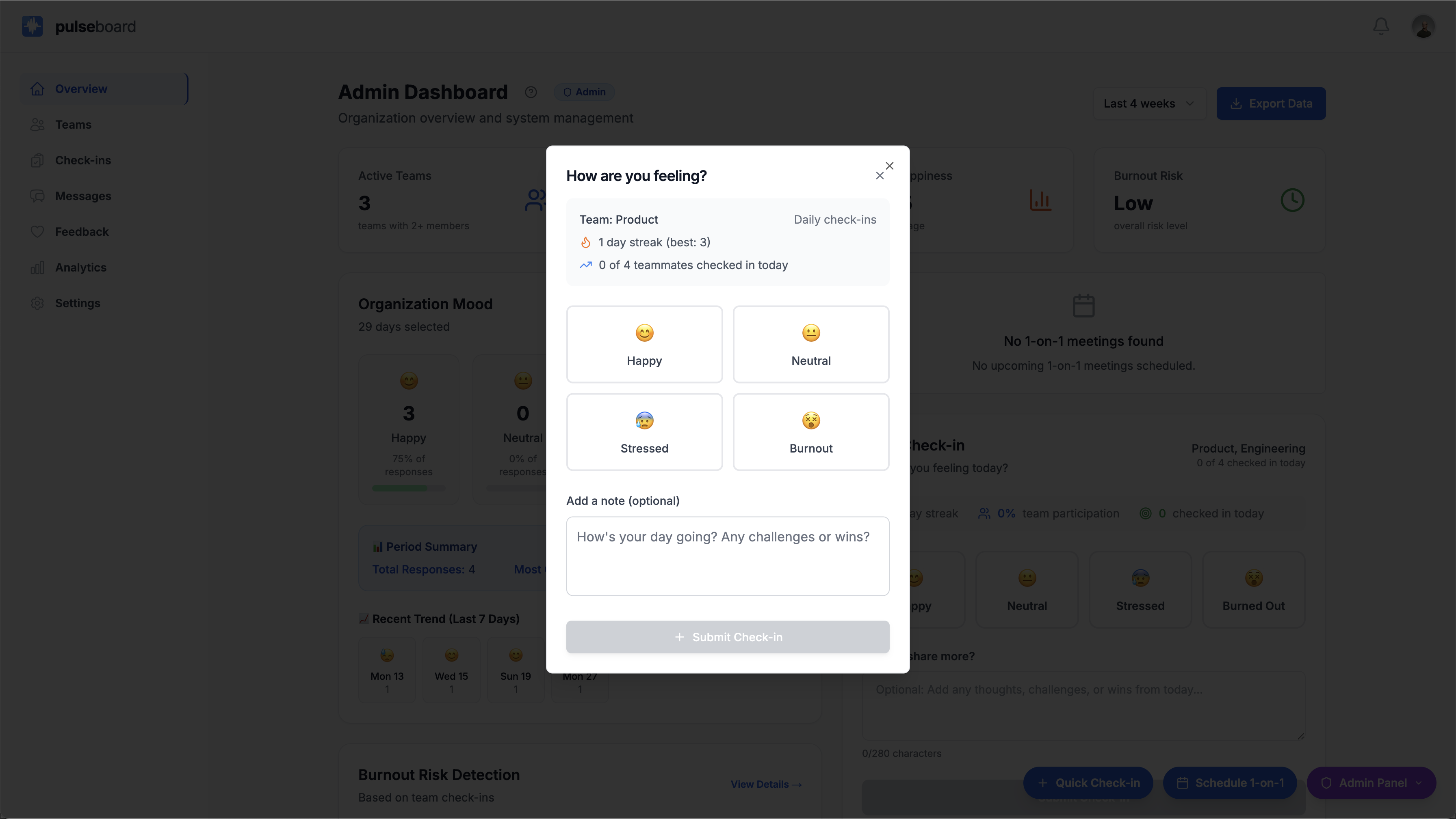 PulseBoard product screenshot